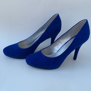 Blue Suede Heels